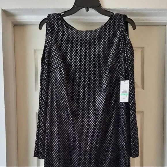 Jessica Howard | Dresses | Black Cold Shoulder Semiformal Dress | Poshmark